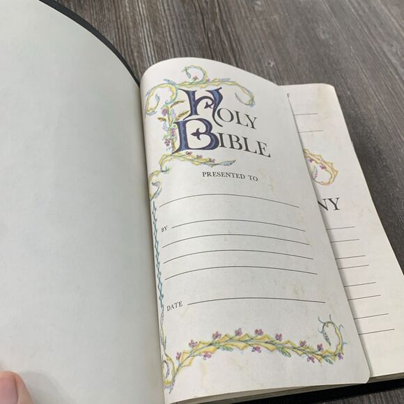 Nelson Regency Holy Bible KJV Giant Print Red Letter 883C 1990 9.5”x6.5” Leather - Picture 5 of 14